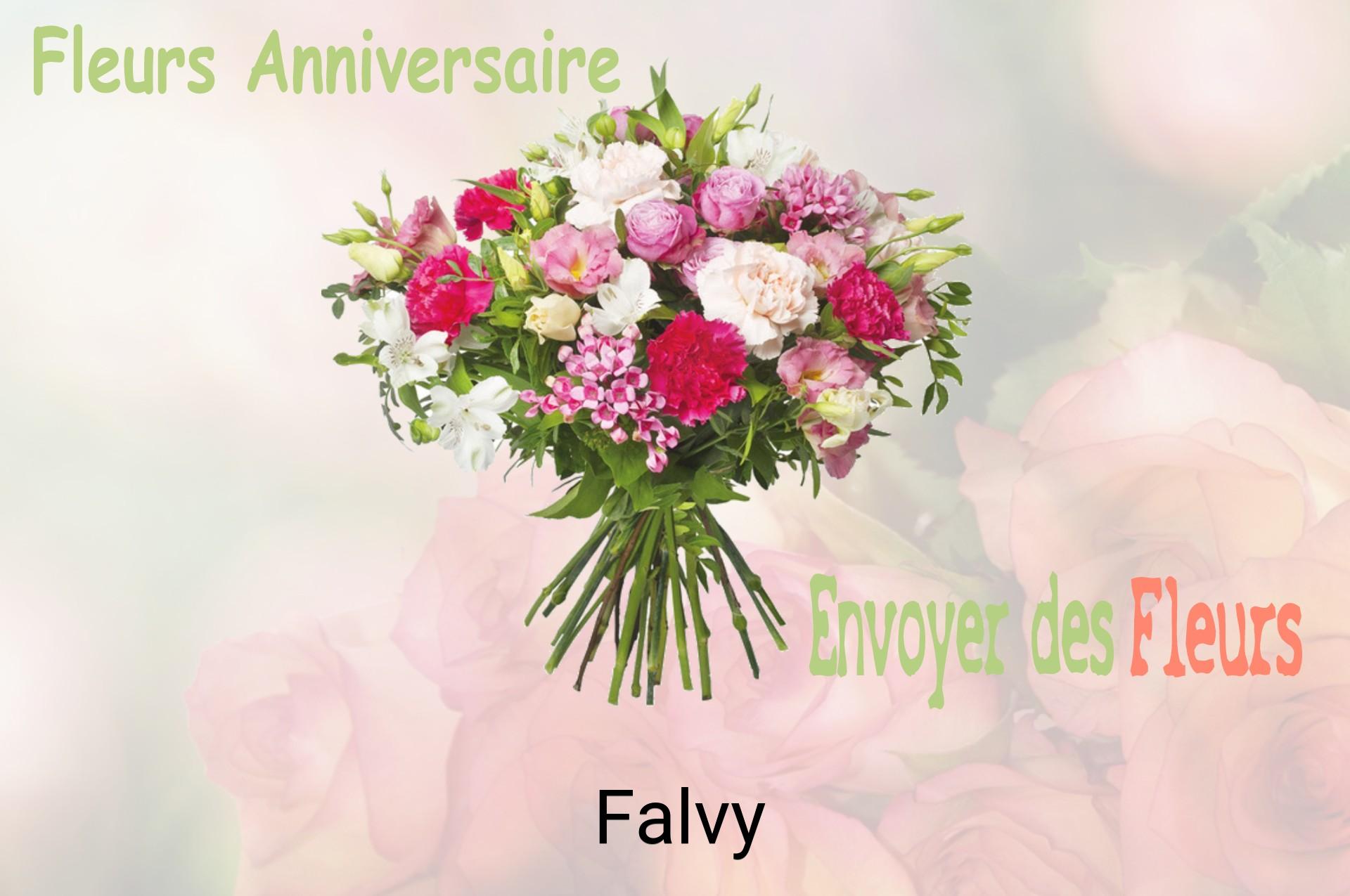 Bouquet de fleurs d’anniversaire livré à Falvy