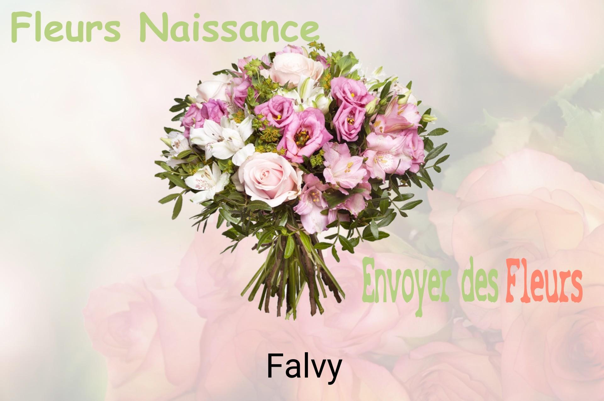Bouquet de fleurs de naissance livré à Falvy
